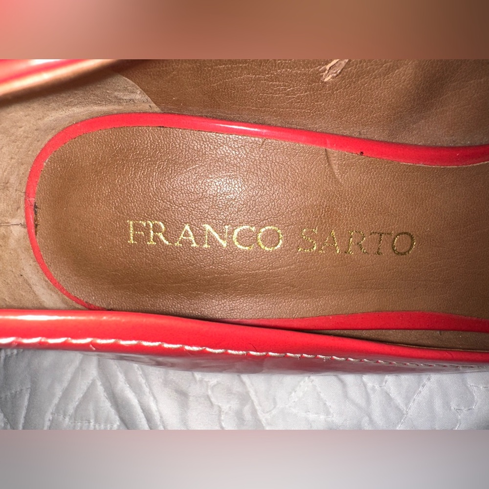Franco Sarto Red Cheria Wedges - Picture 4 of 5